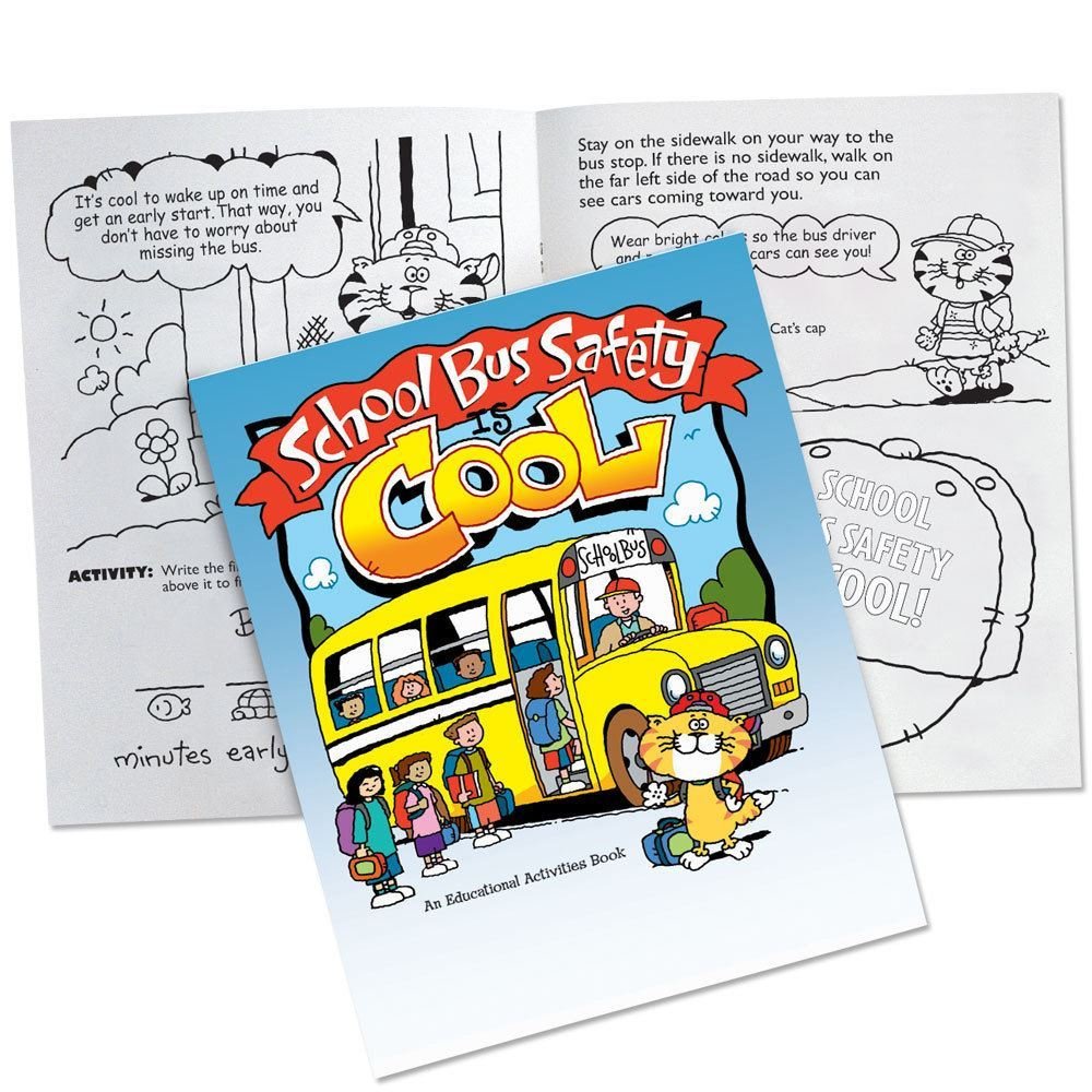 School Bus Safety Is Cool Educational Activities Book | Positive Promotions