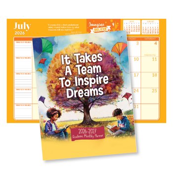 Teacher & Staff 2012-2013 Academic Monthly Desk Planner With Personalization
