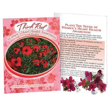 Think Red Women's Heart Health Awareness Seed Packet