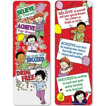 * Believe * Achieve * Succeed Drug Free Bookmark