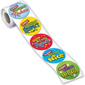 Caught Being Good 5-On-A-Roll Themed Stickers