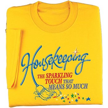 Housekeeping The Sparkling Touch That Means So Much (Yellow) T-Shirt