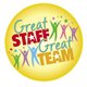 Great Staff Great Team 4-Color Retractable Badge Holder