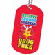 Believe, Achieve, Succeed Drug Free Laminated Backpack Tag With 24