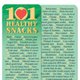 101 Healthy Snacks Bookmark