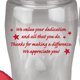 Thanks For All You Do Contour Grip Water Bottle With Healthy Snacks