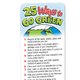 25 Ways To Go Green Seeded Paper Plant-A-Shape Bookmarks (Tree)