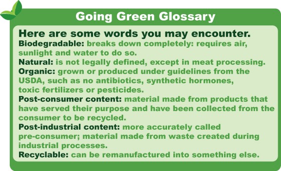 eco-friendly glossary