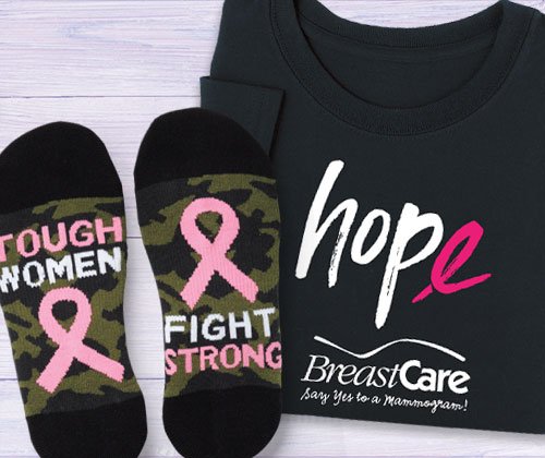 Click here to see our Breast Cancer Awareness Apparel