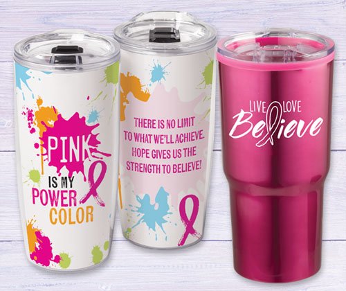 Click here to see our Breast Cancer Awareness Drinkware