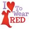 I Love To Wear Red