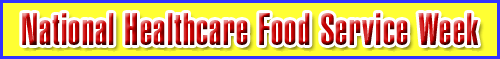Healthcare food service week