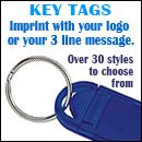 imprintable Key tags