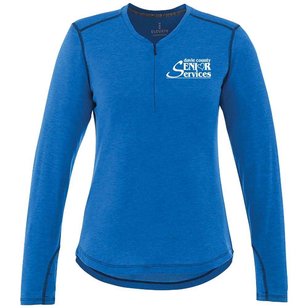 Elevate&reg; Women's Quadra Long-Sleeve Top - Embroidery Personalization Available