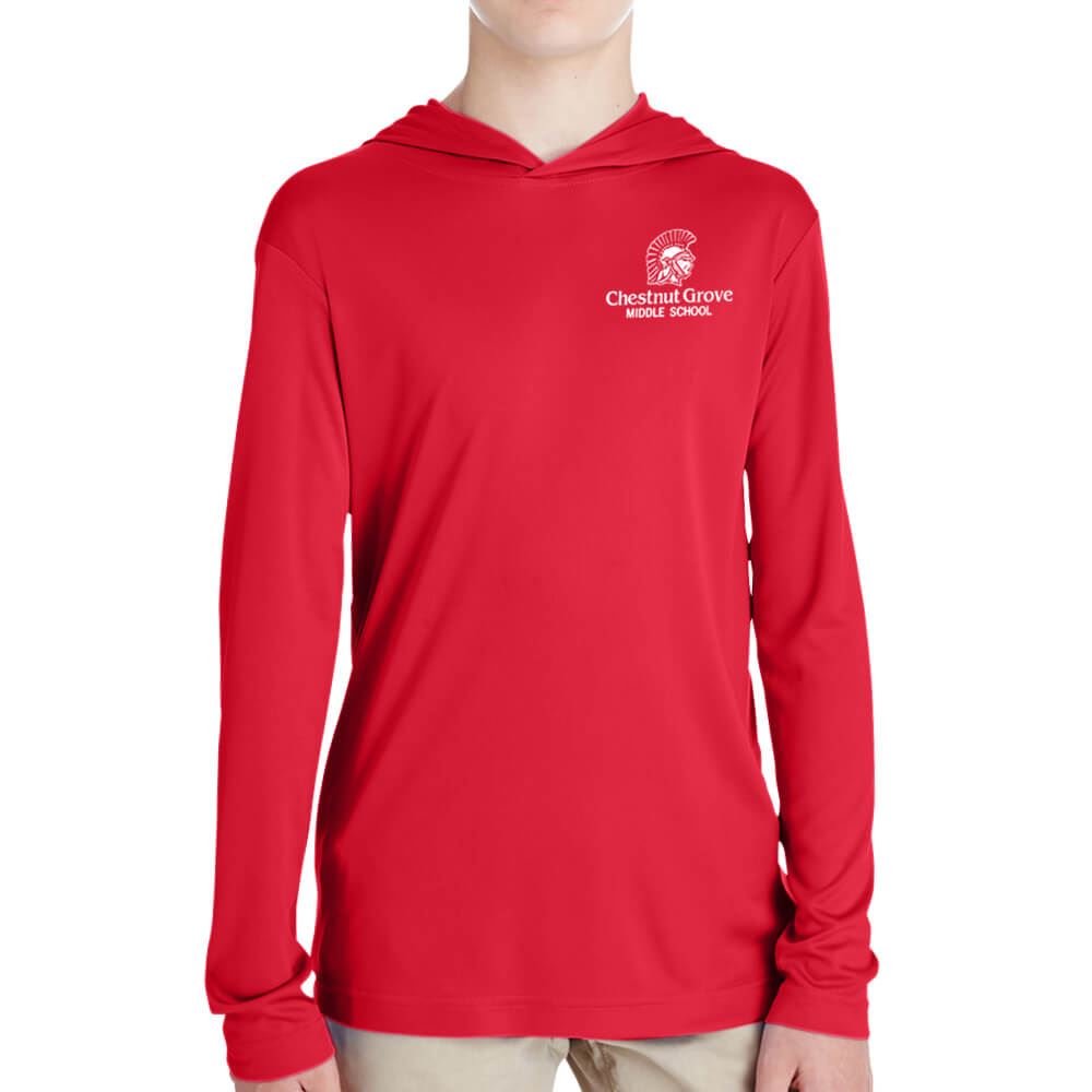 Team 365&reg; Youth Zone Performance Hoodie - Silkscreened Personalization Available