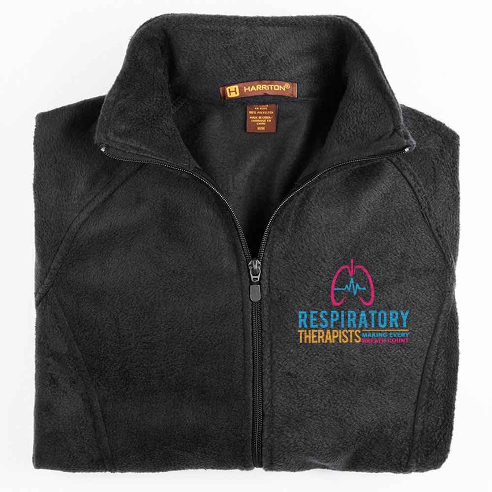 Respiratory Therapists: Making Every Breath Count Harriton&reg; Women's Full-Zip Fleece Jacket - Personalization Available
