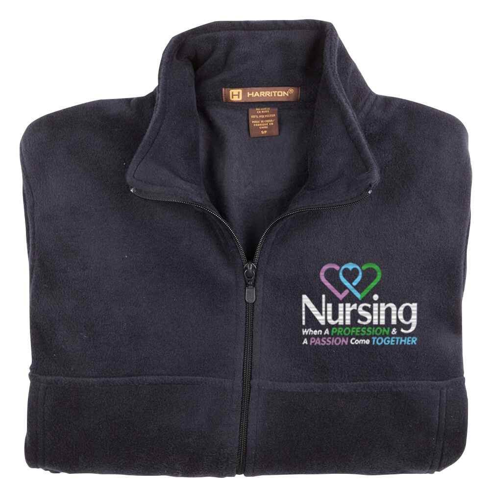Nursing: When A Profession & A Passion Come Together Harriton&reg; Full-Zip Fleece Jacket - Personalization Available