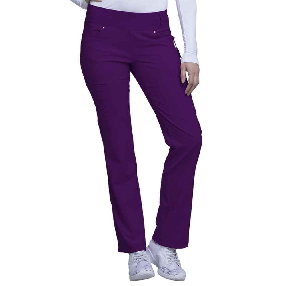Cherokee® iFlex Women's 6 Pocket Mid Rise Straight Leg PullOn Scrub