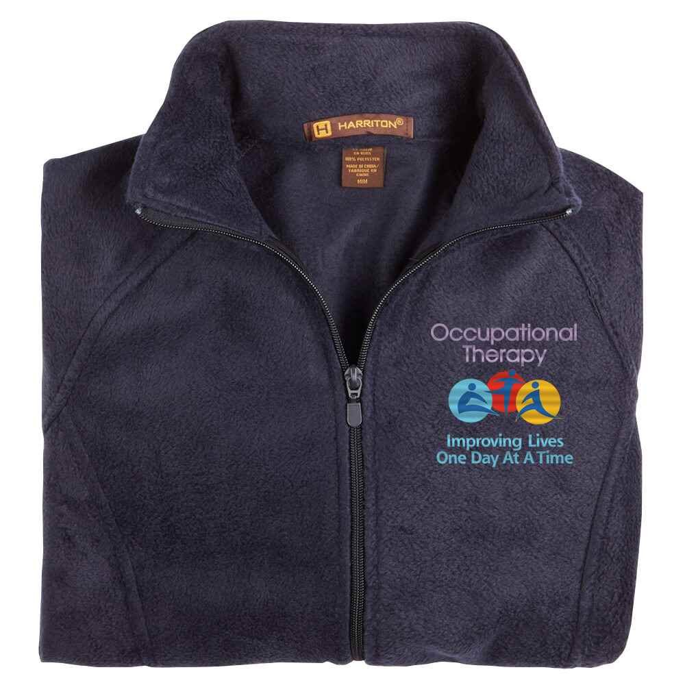 Occupational Therapy: Improving Lives One Day At A Time Women's Harriton&reg; Fleece Full-Zip Jacket - Personalization Optional