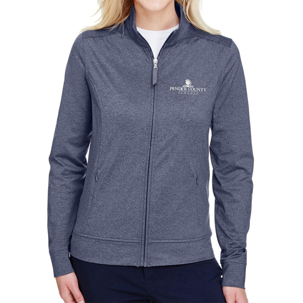 Women's UltraClub Navigator Heather Performance Full-Zip- Embroidered Personalization Available