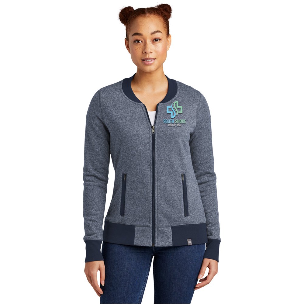 New Era® Women's French Terry Heathered Full-Zip Jacket - Embroidered Personalization Available
