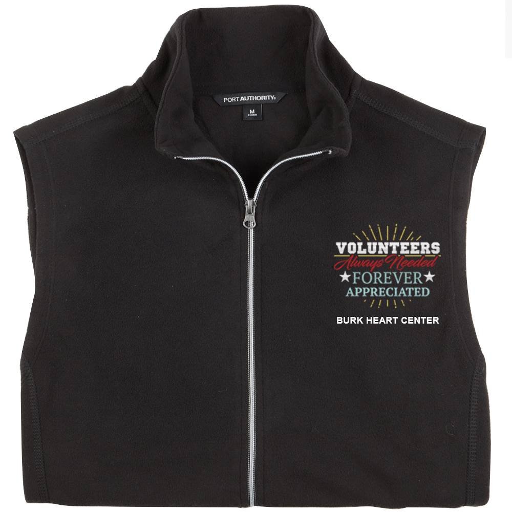 TEAM WEAR Port Authority&reg; Men's Full-Zip Microfleece Vest - Embroidered Personalization Available