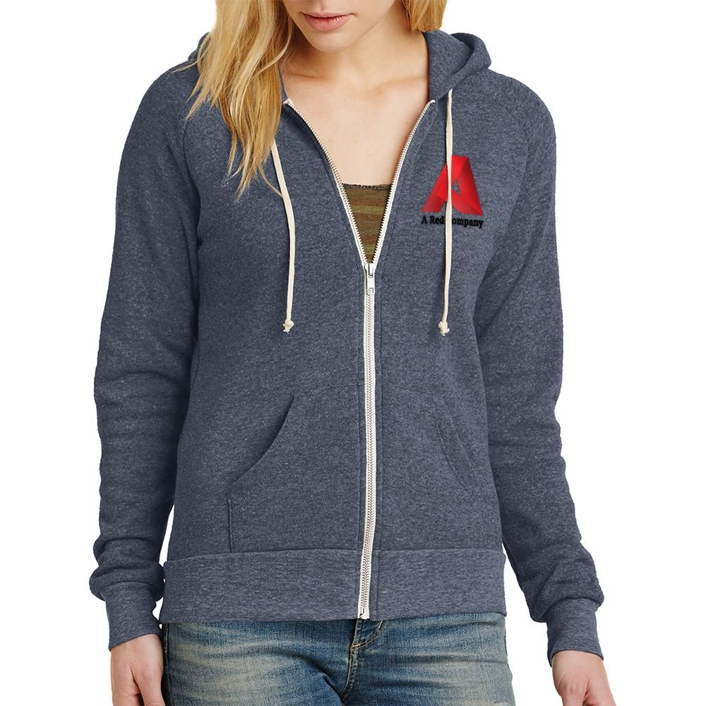 Alternative Women's Adrian Eco&trade;-Fleece Zip Hoodie -Embroidery Personalization Available