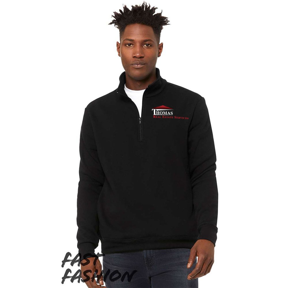 BELLA+CANVAS® Unisex Quarter-Zip Pullover Fleece - Embroidered Personalization Available
