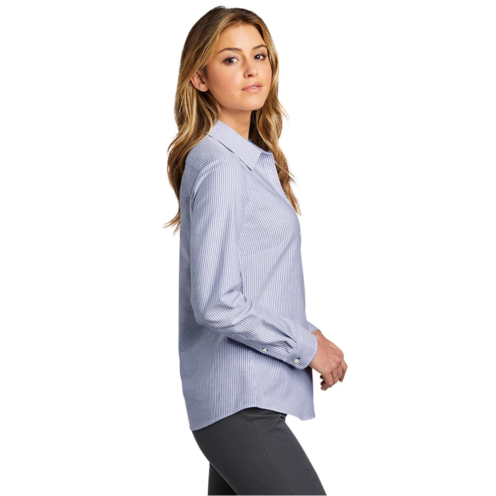 トップス IIPOA Port Authority® Women's SuperPro™ Oxford Stripe Button Down Shirt