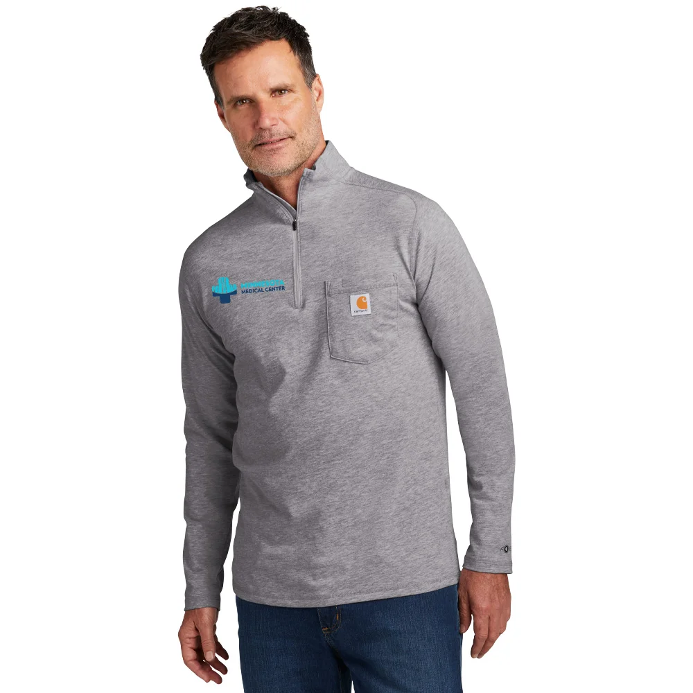 Carhartt Force® Unisex Quarter-Zip Long-Sleeve T-Shirt Carhartt Force® Unisex Quarter-Zip Long-Sleeve T-Shirt