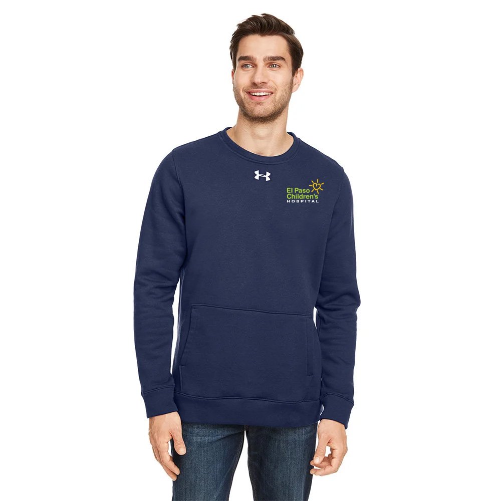 Under Armour® Men's Hustle Fleece Crewneck Sweatshirt - Embroidered Personalization Available