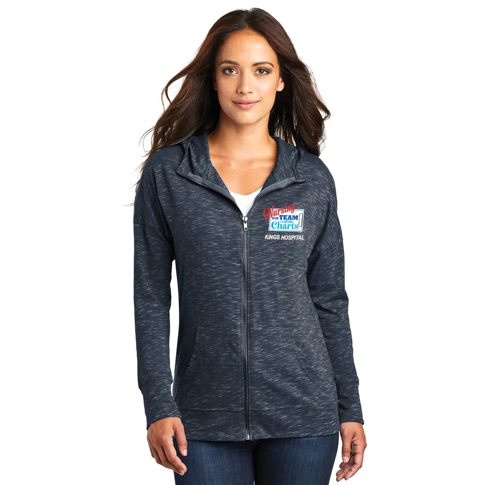 Nurse Appreciation District® Women's Medal FullZip Lightweight Hoodie