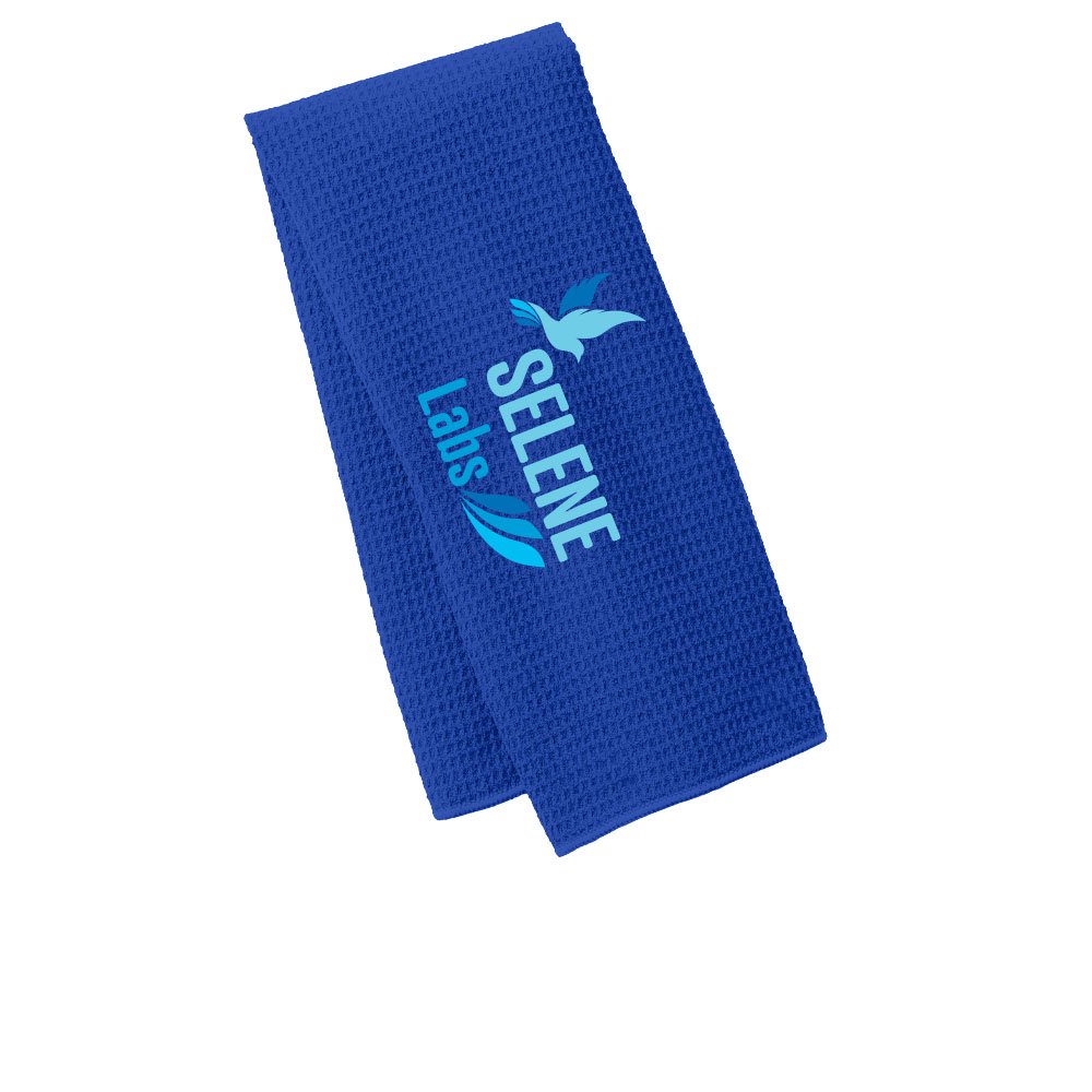 Port Authority® Waffle Microfiber Fitness Towel - Embroidered Personalization Available
