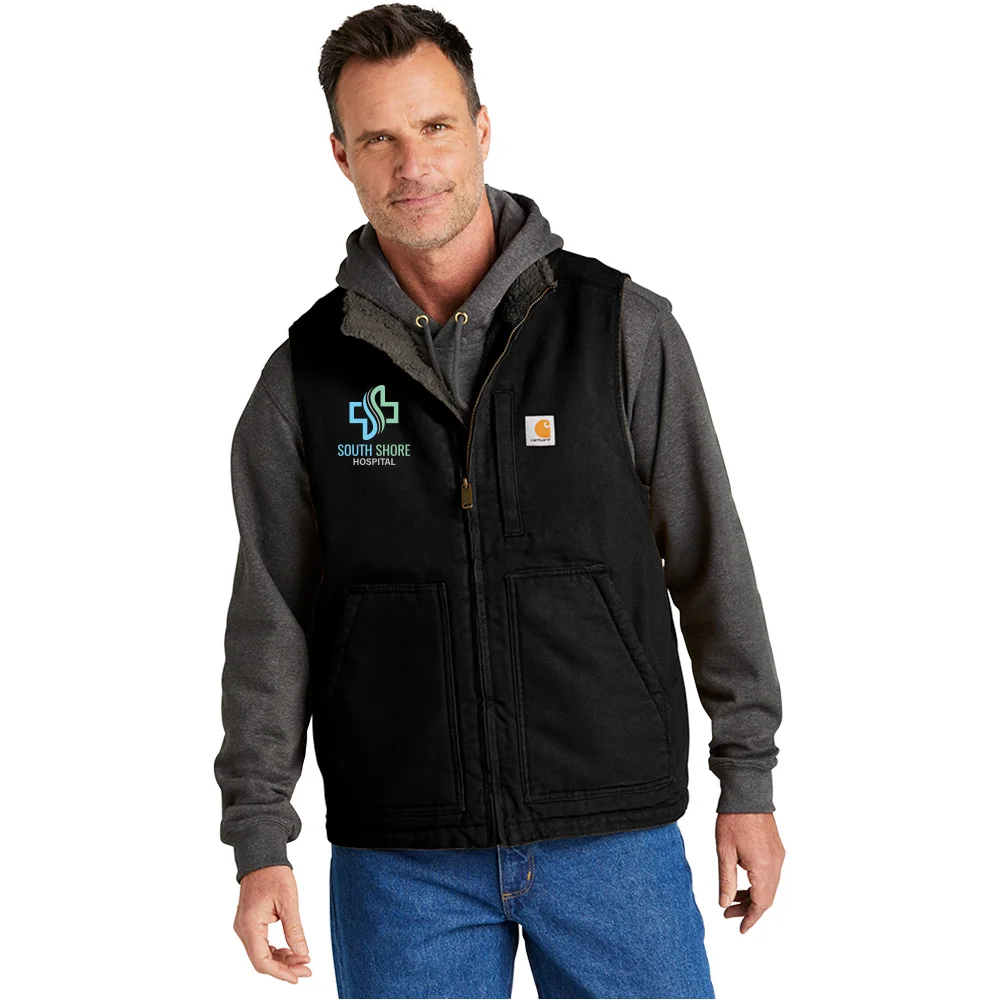 carhartt vest tobacco WIP Arbor UNISEX Rigid layer up and head out into the field in the Carhartt Loose Carhartt Classic Vest Hamilton Brown/Tobacco