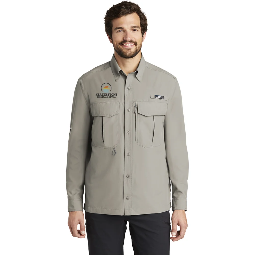 Eddie Bauer Unisex Long-Sleeve Performance Fishing Shirt - Embroidered Personalization Available | Positive Promotions Eddie Bauer Unisex Long-Sleeve Performance Fishing Shirt - Embroidered Personalization Available | Positive Promotions