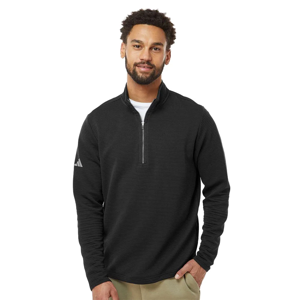adidas® Men's Spacer Quarter-Zip Pullover - Embroidered adidas® Men's Spacer Quarter-Zip Pullover - Embroidered