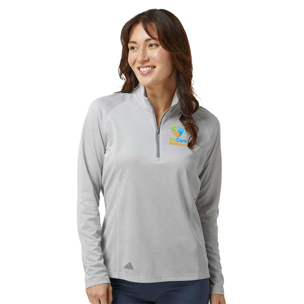 adidas® Women's Space Dyed Quarter-Zip Pullover - Embroidered adidas® Women's Space Dyed Quarter-Zip Pullover - Embroidered
