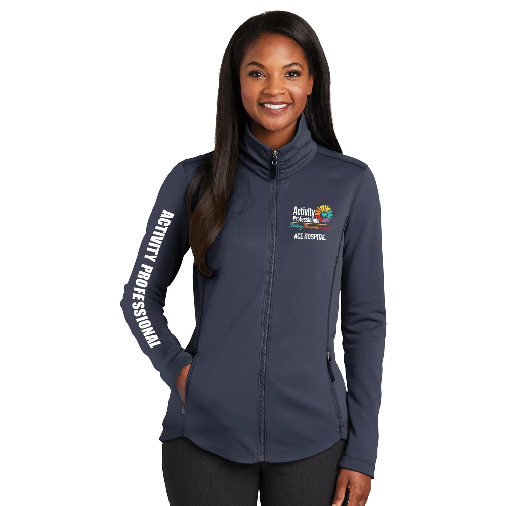 thumbnail image 2 of Port Authority Ladies Smooth Fleece Jacket - Collective Series With Zip-In Compatibility 2 of 14