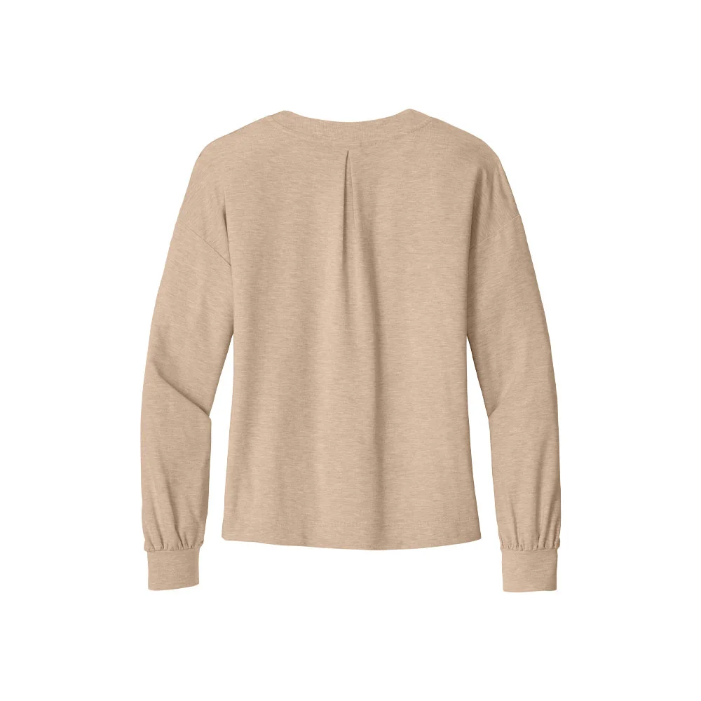 TravisMathew® Women's Long Weekend V-Neck Shirt - Embroidered