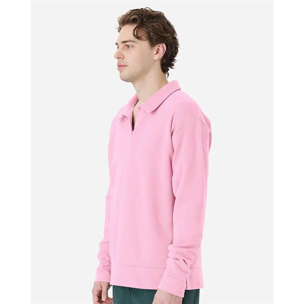 Comfort Colors® Unisex Garment-Dyed Polo Collar Sweatshirt Comfort Colors® Unisex Garment-Dyed Polo Collar Sweatshirt
