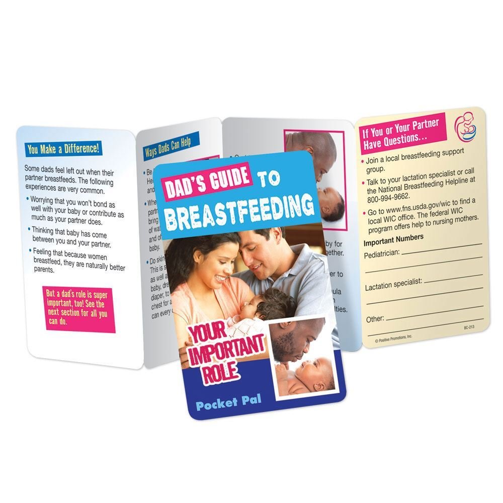 Dad's Guide To Breastfeeding: Your Important Role Pocket Pal - Personalization Available