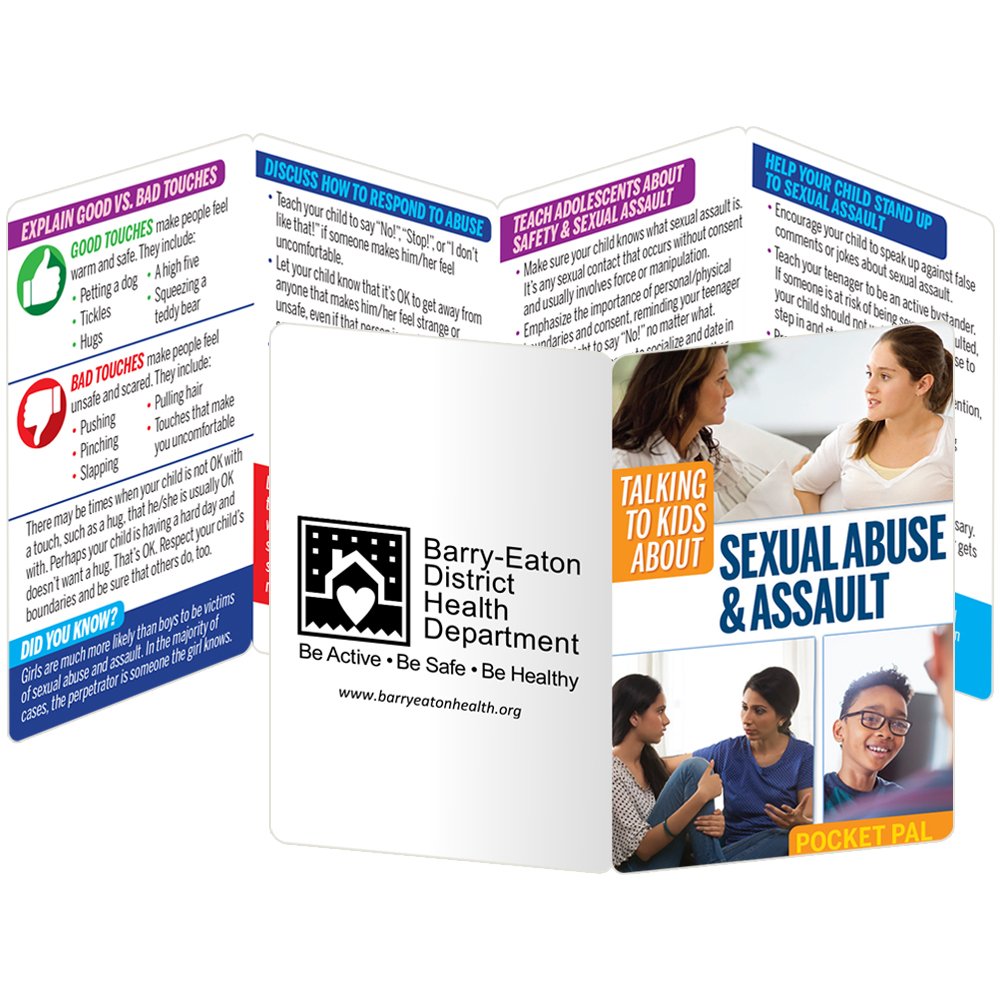 Talking To Kids About Sexual Abuse & Assault Pocket Pal - Personalization Available