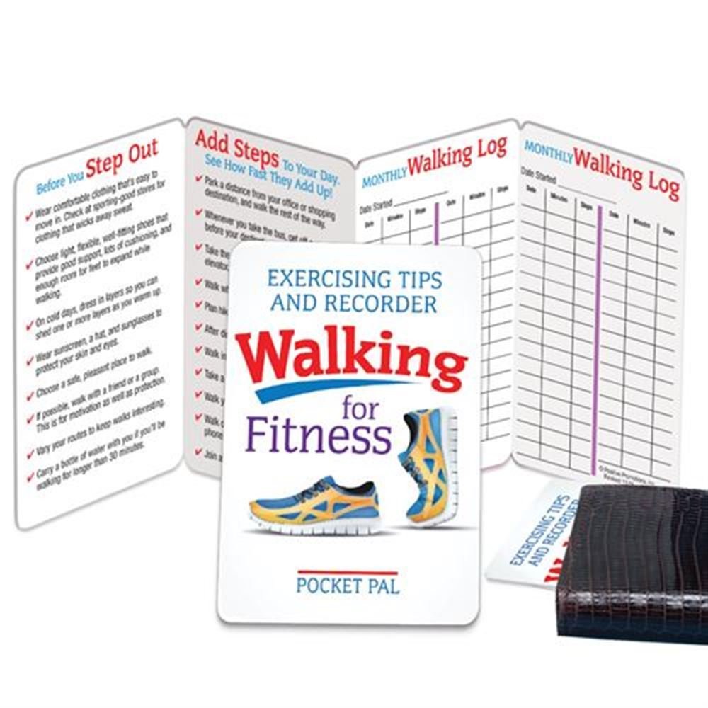 Walking For Fitness Exercising Tips & Recorder Pocket Pal - Personalization Available