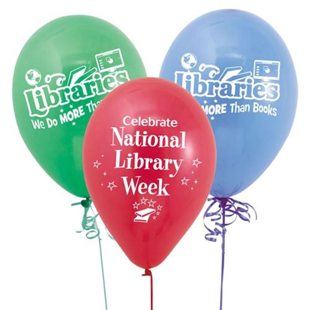 Library Ballons Libraries: We Do More Than Books Balloons | Positive Promotions