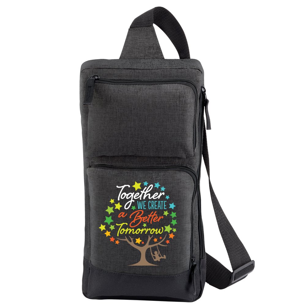 Together We Create A Better Tomorrow Modesto Multi-Pocket Sling Bag
