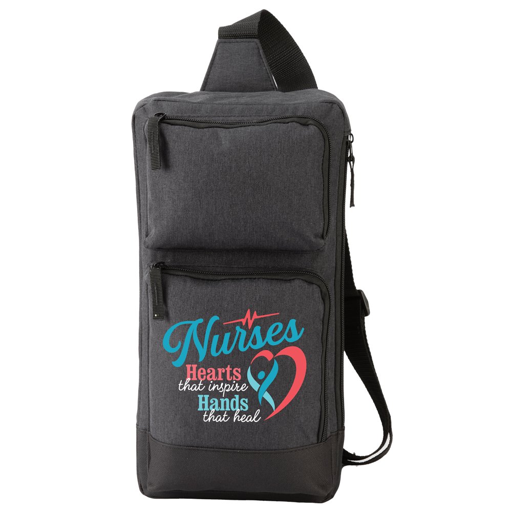 Nurses: Hearts That Inspire, Hands That Heal Modesto Multi-Pocket Sling Bag