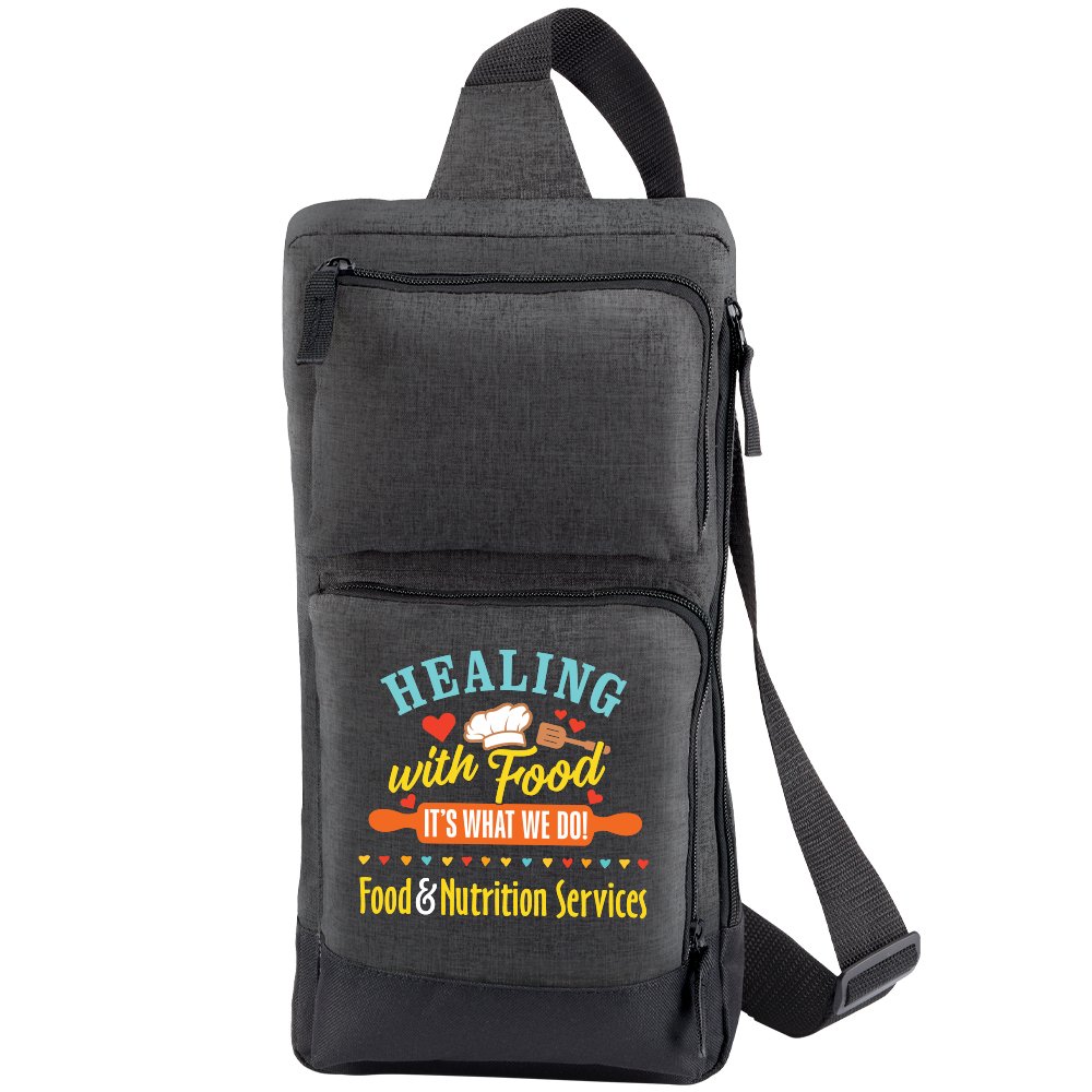 Healing With Food: It's What We Do! Food & Nutrition Services Modesto Multi-Pocket Sling Bag