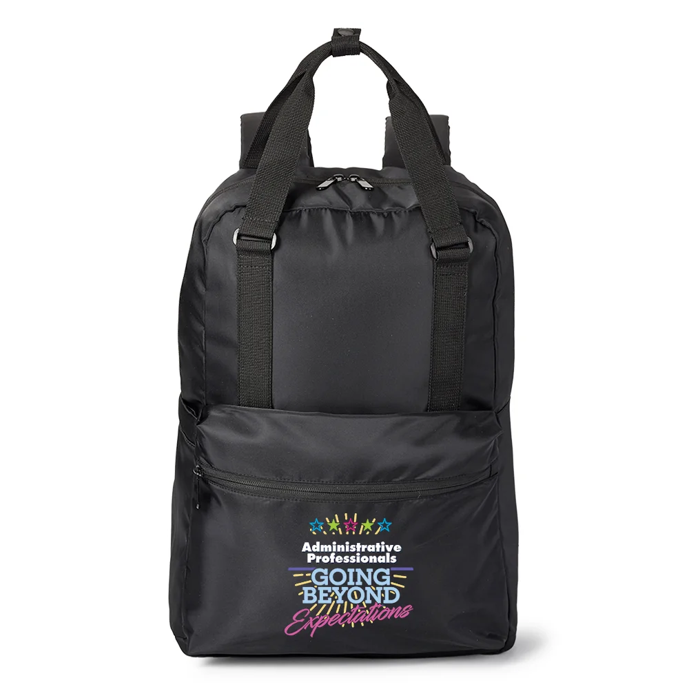 Administrative Professionals: Going Beyond Expectations 2-in-1 Dual-Carry 17" Computer/Laptop Backpack & Tote With Trolley Strap | Positive Promotions Administrative Professionals: Going Beyond Expectations 2-in-1 Dual-Carry 17" Computer/Laptop Backpack & Tote With Trolley Strap | Positive Promotions