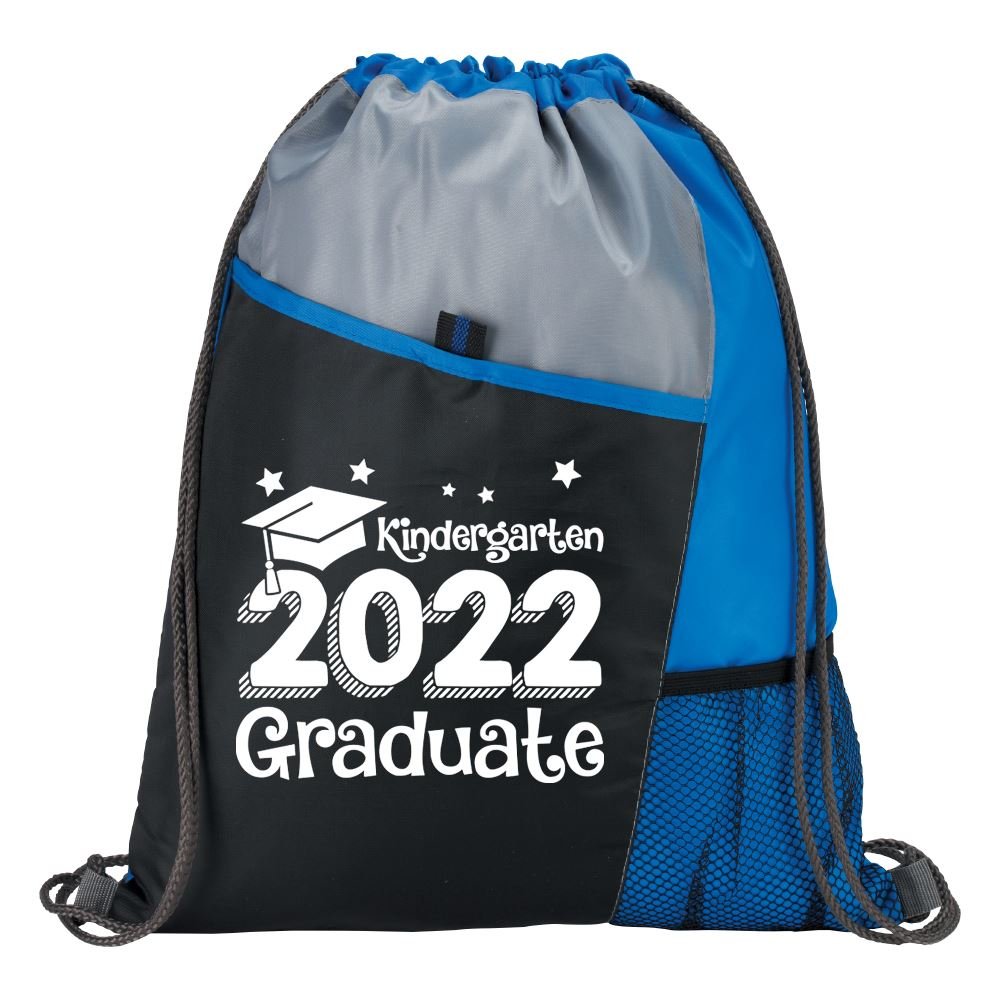 Kindergarten 2022 Graduate Sport Drawstring Mesh Backpack