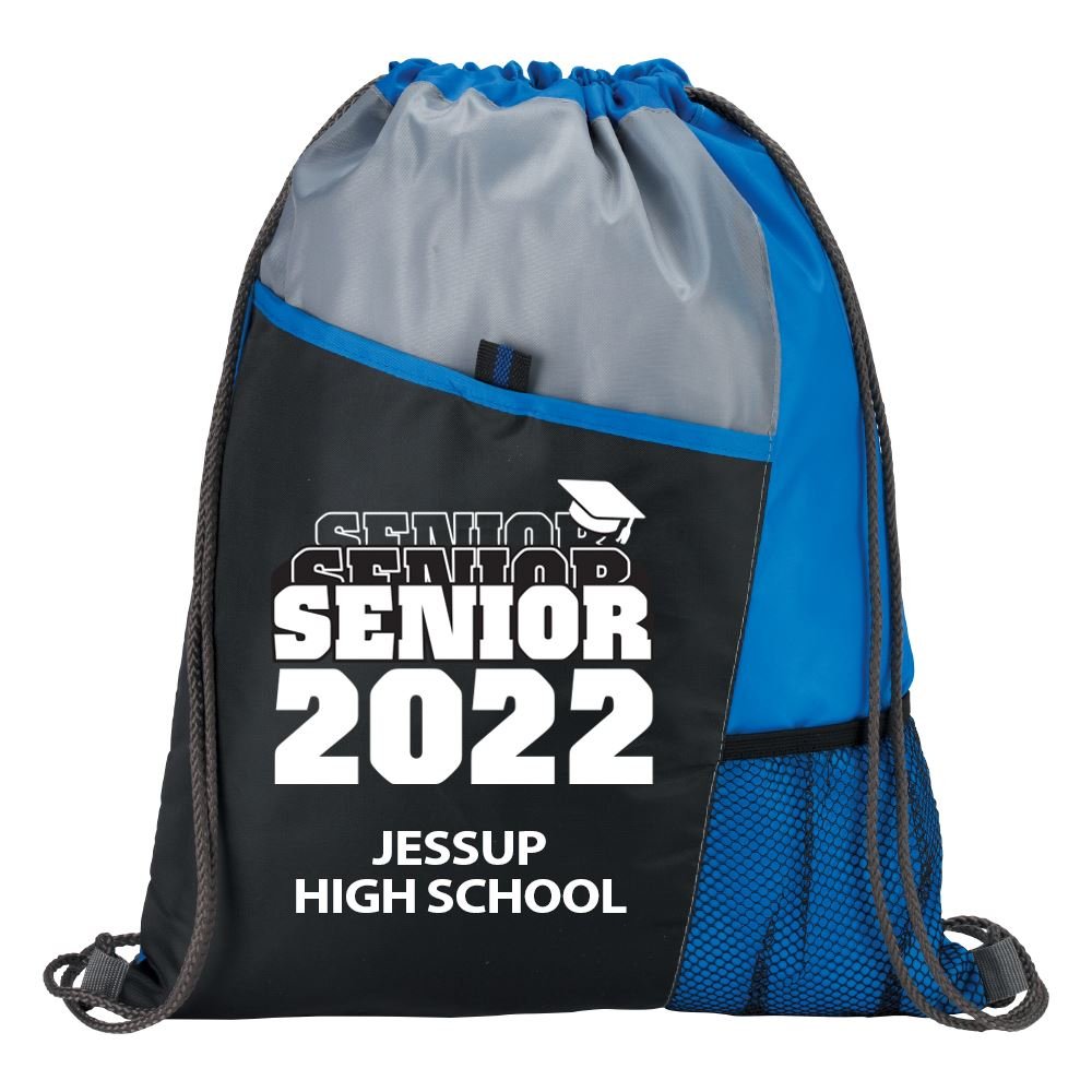 Senior 2022 Sport Drawstring Mesh Backpack - Personalization Available